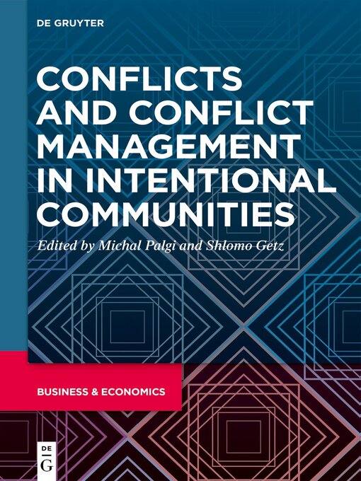 Cover image for Conflicts and Conflict Management in Intentional Communities